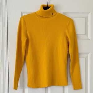 Lauren Ralph Lauren 100% Cotton Knit Long Sleeve Turtle Neck